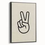 Minimalist "Peace" Typography Art Print for Kids Room