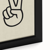 Minimalist "Peace" Typography Art Print for Kids Room