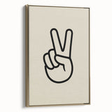 Minimalist "Peace" Typography Art Print for Kids Room