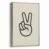 Minimalist "Peace" Typography Art Print for Kids Room