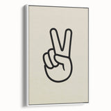 Minimalist "Peace" Typography Art Print for Kids Room
