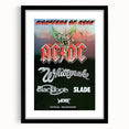 Retro Rock Band Poster – AC/DC, Whitesnake & More Wall Art