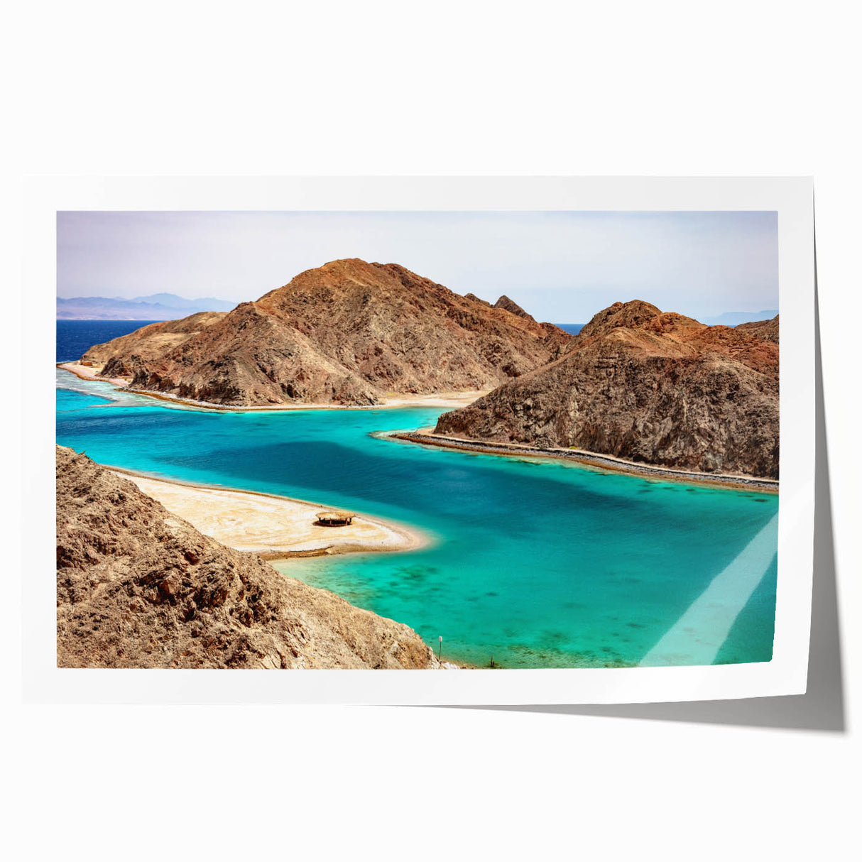 Extra large rolled canvas print depicting vibrant African scenery, ideal for art wall dining room.