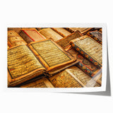 Extra large rolled print of a Mali landscape with vibrant earth tones, ideal for art wall dining room.