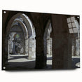 Acrylic print of a Tanzanian landscape in muted earth tones, ideal for dining room decor.