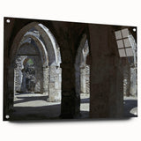 Acrylic print of a Tanzanian landscape in muted earth tones, ideal for dining room decor.