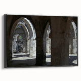 Black and white framed canvas featuring a Tanzanian landscape, ideal for bedroom wall decor.