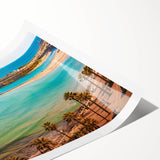 Extra large rolled print of line art flowers in neutral tones, ideal for large living room wall art.