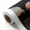 Art Deco poster of Indian scenery in vibrant colors on rolled canvas, ideal for nursery wall art.