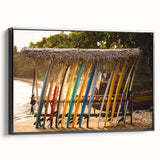 Black and white landscape art painting of a Sri Lankan scene on a framed canvas, suitable for bedroom decor.