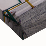 Black and white landscape art painting of Bangkok on stretched canvas, ideal for bedroom wall decor.