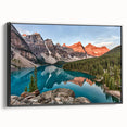Black and white framed canvas depicting a vintage-style Alberta landscape, ideal for bedroom wall decor.