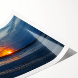 Extra large rolled print of line art flowers in subtle tones, ideal for large living room wall art.