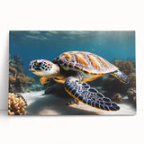 Black and white photograph of Caribbean scenery on large stretched canvas, suitable as kitchen wall art.
