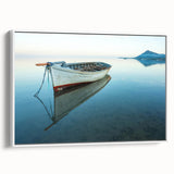 Vintage poster art of a Caribbean Martinique scenery on framed canvas, featuring colorful art in extra large format.