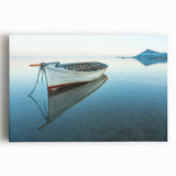 Black and white photo of Caribbean Martinique scenery on large stretched canvas.