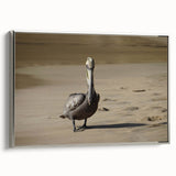 Framed canvas featuring a vintage-style landscape art painting of a Caribbean scene in vibrant colors.