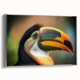 Framed canvas featuring a vintage-style landscape painting of Belize in muted earth tones, ideal for bedroom wall art.