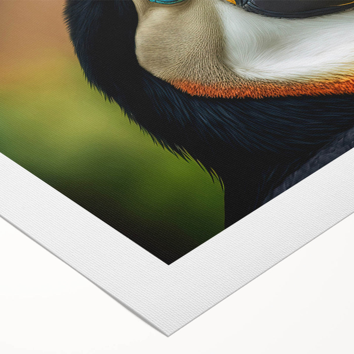 Art deco poster of Belize scenery in vibrant greens and blues on a rolled canvas, suitable for dining room decor.