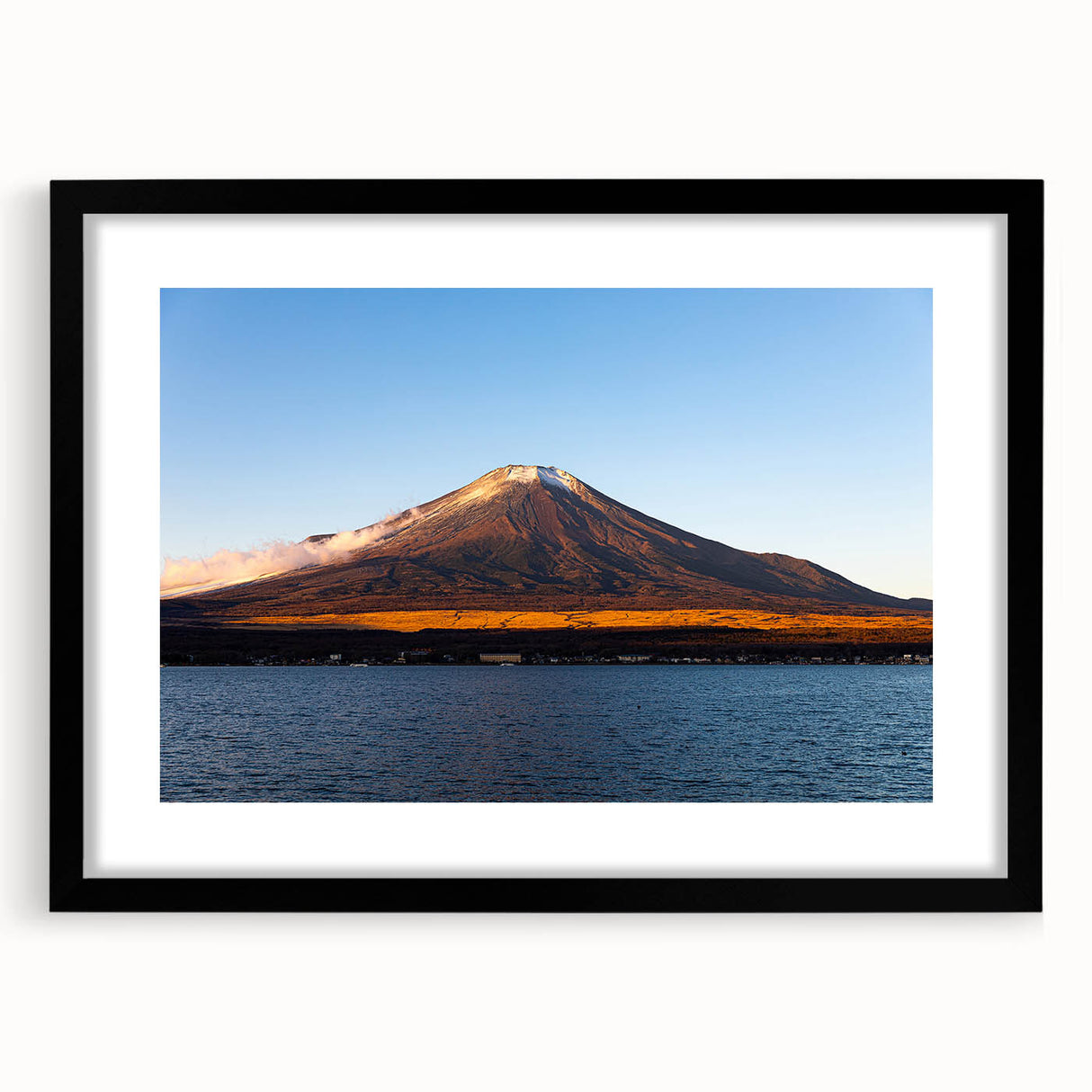 Abstract art print featuring a vibrant, colorful depiction of a Central American landscape on a large, textured canvas.
