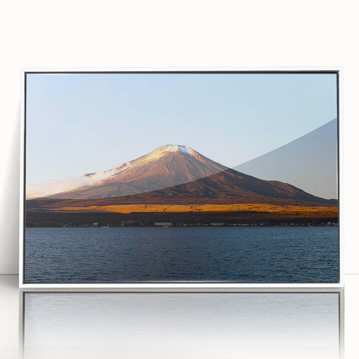 Framed acrylic print of a serene Nicaraguan landscape in soft earth tones, suitable for nursery wall art.