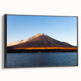 Black and white framed canvas featuring a vintage landscape of Central America, ideal for bedroom decor.