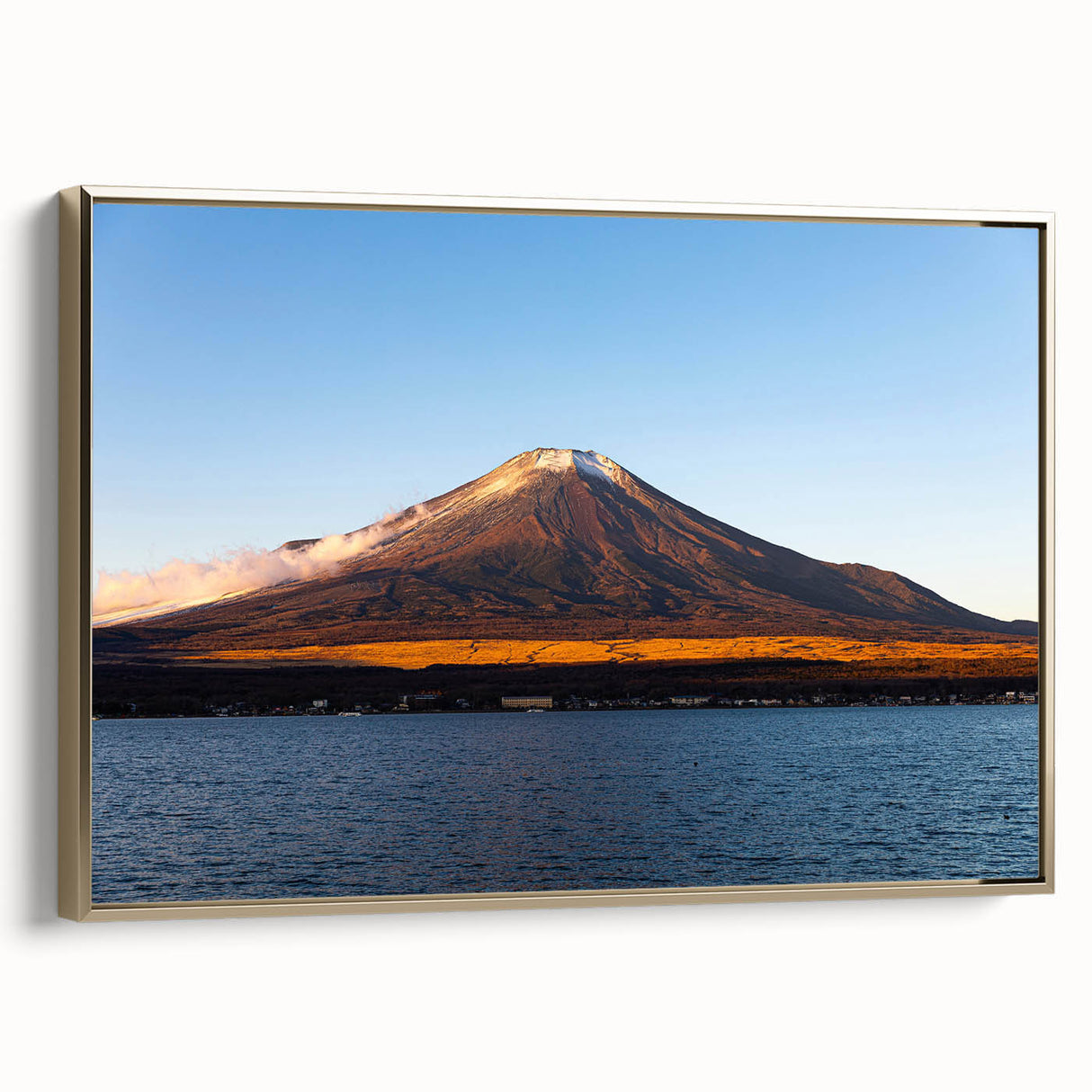 Black and white framed canvas of a Central American scenery, ideal for kitchen wall art.