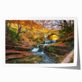 Extra large rolled print depicting a scenic Bulgarian landscape with vibrant green and floral elements.