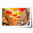 Extra large rolled print of Piccadilly, England featuring muted floral designs, ideal for art wall dining room.