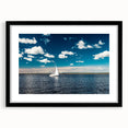Abstract art print of a European scenery in vibrant colors on a large textured canvas, ideal for living room decor.
