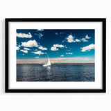 Abstract art print of a European scenery in vibrant colors on a large textured canvas, ideal for living room decor.