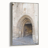Landscape art painting of a Provencal scene with colorful fields on framed canvas, ideal for living room decor.