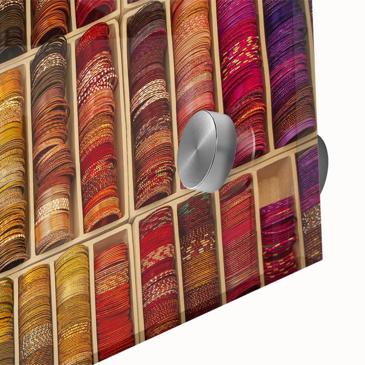 Large abstract wall art depicting the South of France in mid-century modernist style.