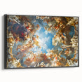 Black and white wall art of Versailles landscape on framed canvas, ideal for bedroom decor with a vintage poster style.