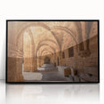 Large abstract wall art depicting a European scenery in Rhodes.