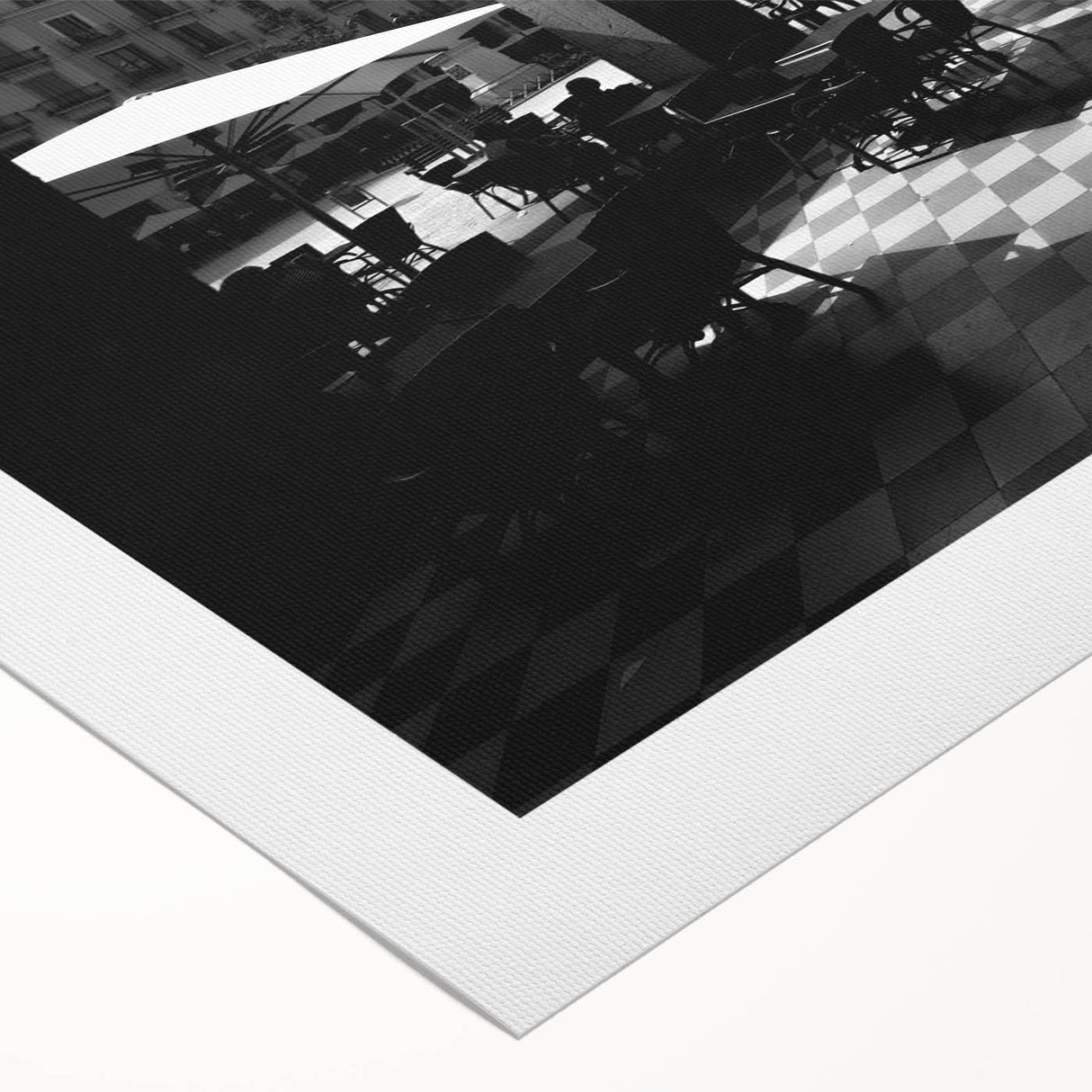 Art deco poster of Rome with muted earth tones on rolled canvas, ideal for dining room wall art.