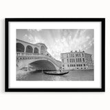 Extra large, textured abstract art print of Venice in vibrant colors on a framed canvas, ideal for living room decor.