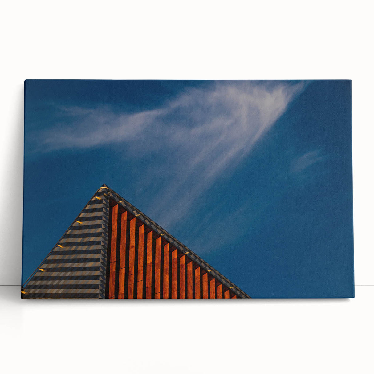 Black and white photograph of a European landscape on stretched canvas, ideal for kitchen wall art.