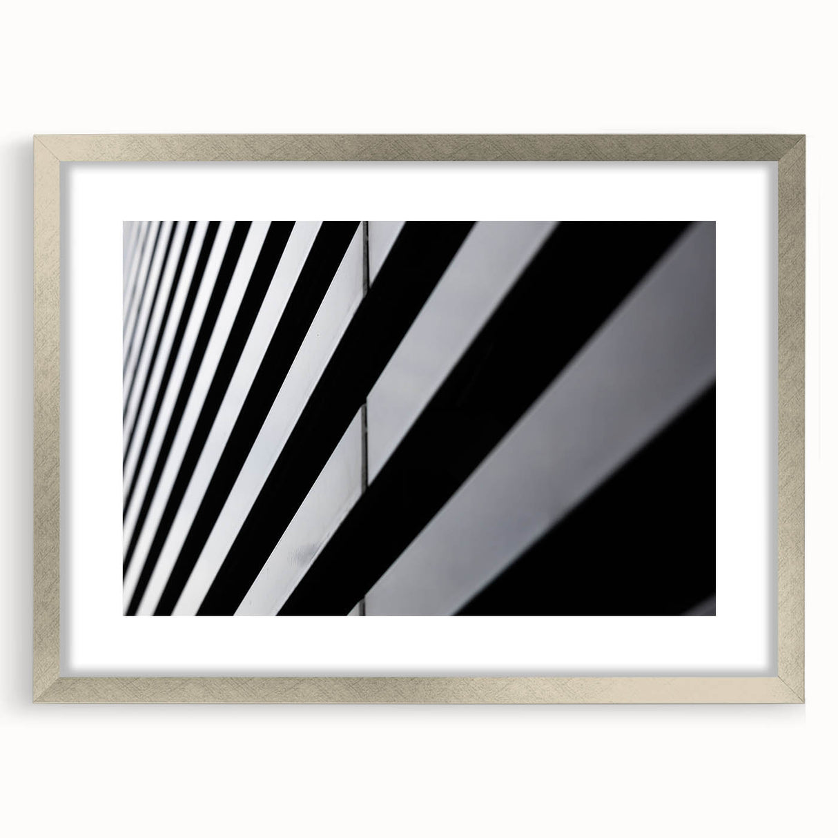 Extra large abstract art print of Amsterdam with textured design in silver frame, ideal for living room decor.
