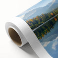 Art deco poster of a European scenery in Slovakia, featuring pastel shades on rolled canvas, ideal for nursery wall art.