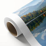 Art deco poster of a European scenery in Slovakia, featuring pastel shades on rolled canvas, ideal for nursery wall art.