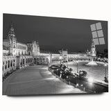 Acrylic print of a large abstract landscape of Andalucia, Spain, in muted earth tones, ideal for bedroom or dining room art.