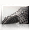 Large abstract wall art of Barcelona scenery in muted earth tones on framed acrylic, suitable for modern living room decor.