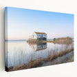 Large canvas print of Valencia scenery in natural and earthy tones, ideal for kitchen wall art.