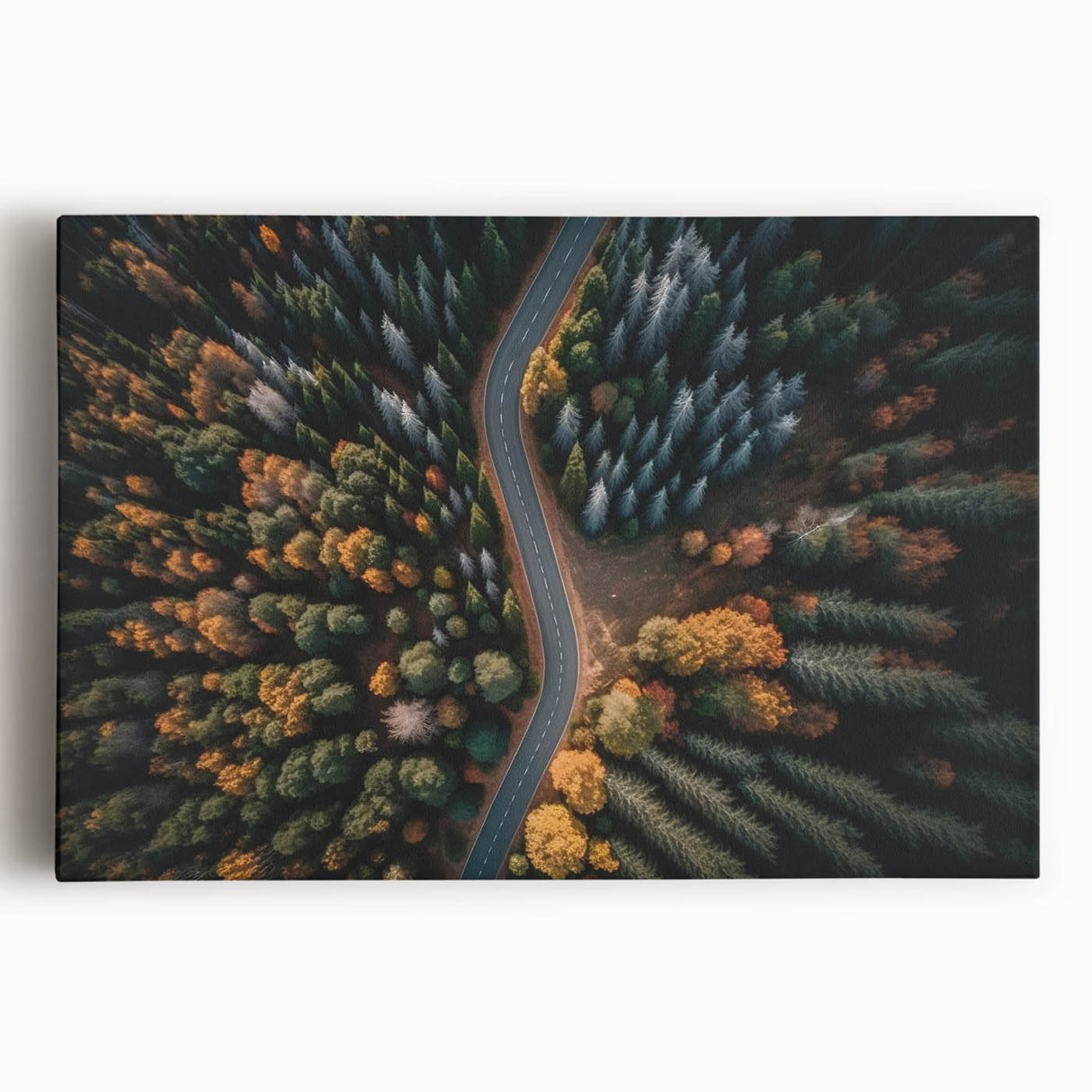 Black and white photograph of a Swiss landscape on stretched canvas, suitable as large kitchen wall art.