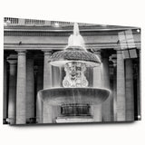 Acrylic print of the Vatican scenery in muted earth tones, ideal for dining room decor.