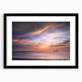 Extra large abstract art print of a colorful Cancun scenery on textured canvas, framed in black, ideal for living room decor.