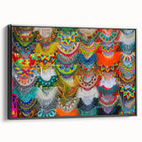 Black and white vintage poster art of Oaxaca landscape on framed canvas, ideal for bedroom wall decor.