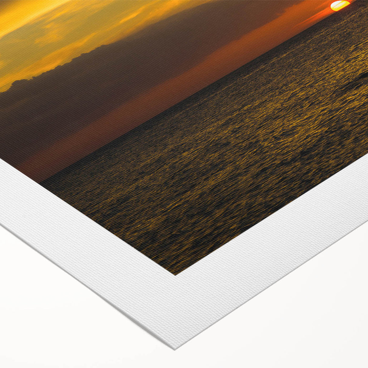 Art deco poster of Quintana Roo scenery on rolled canvas, featuring vibrant ocean and sky tones.