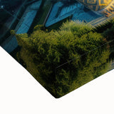 Large art canvas depicting a black and white landscape of Afghanistan, suitable for bedroom wall decor.